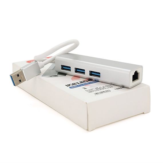 Контролер USB 3.0 до Ethernet VEGGIEG U3-3U-S - Сетевой адаптер 10 / 100Mbps з