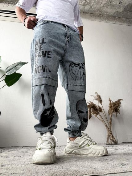 Джинси дтф - світло-сірий - 73-018 | Зображення 2