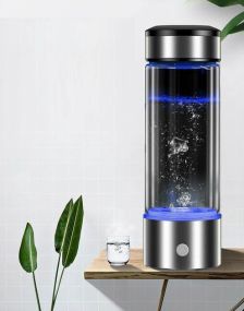 Стеклянная ионизационная бутылка для электролиза воды с USB-зарядкой Портативный генератор водородной воды 450