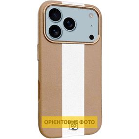 Шкіряний чохол Rally with Magnetic Fit для Apple iPhone 17 Air (6.5") Beige / White