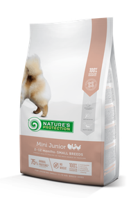 Корм Nature's Protection Mini Junior Small Breeds сухой для щенков малых пород 7.5 кг