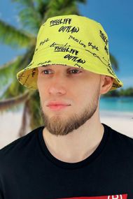Панама «Вне закона» желтый + черный
