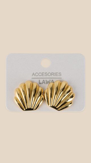 Сережки жіночі Мушлі Морська тематика LAWA WTJ02624 Золотий shop (2000999550805) | Зображення 2