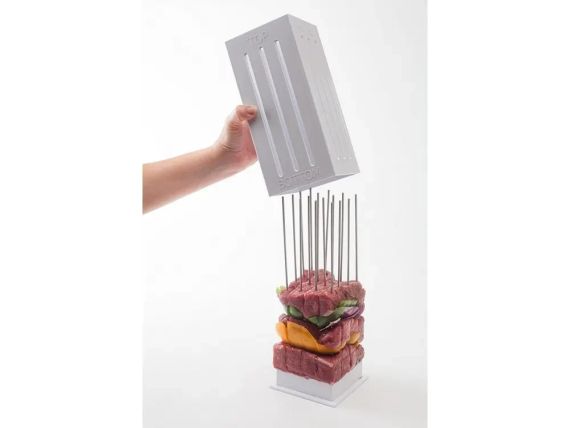 Приспособление для быстрого нанизывания шашлыка brochette express | шпажки для шашлыка | Зображення 2