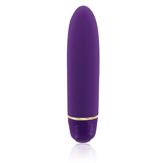 Віброкуля RIANNE S – Classique Vibe мінівібратор на 7 режимів, чохол-косметичка Pride Deep Purple Sex Aura | Зображення 1