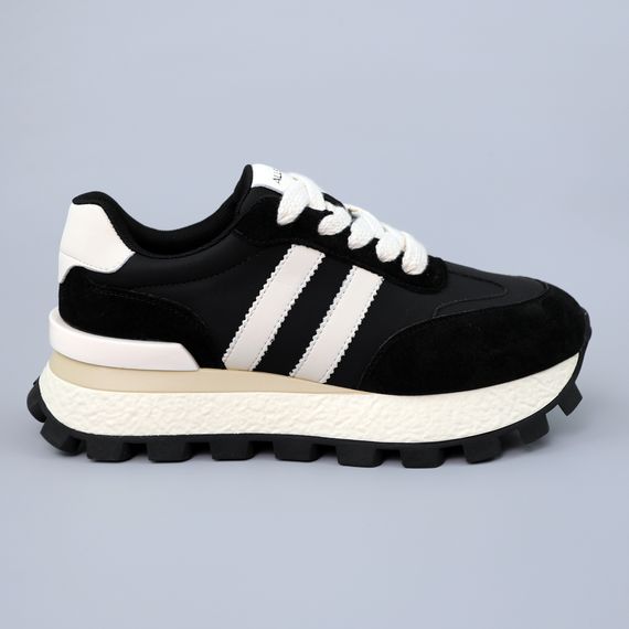 Кросівки жіночі шкіряні 589924 Чорні 36 37 38 39 40 41