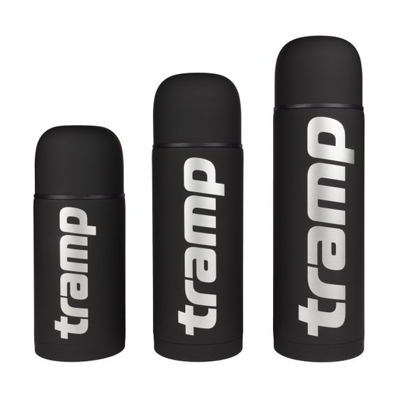 Термос Tramp Soft Touch 1 л чорний, термос трамп туристичний для напоїв | Зображення 3