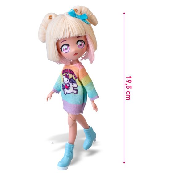 Детская кукла "Стильная Конфетка-единорог" 4SF Manga Dolls HKTF2000 серии "Hello Kitty" | Зображення 2