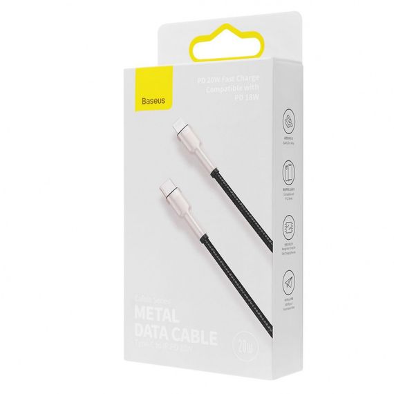 Кабель Baseus Cafule Type-C to Lightning PD 20W (2m), Червоний, 2.0 м | Зображення 1