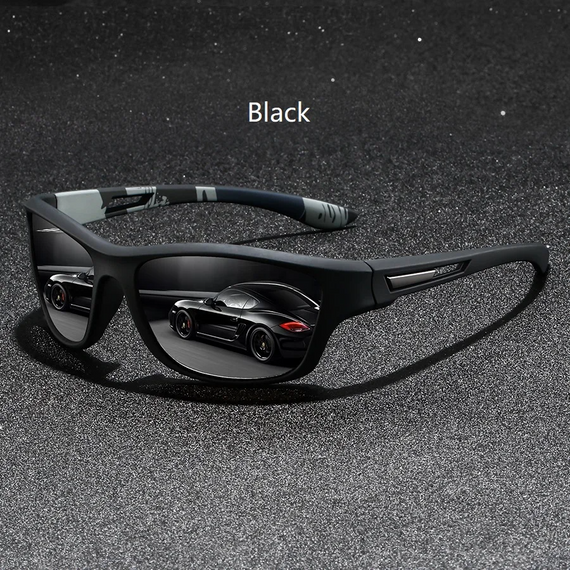 Спортивні сонцезахисні окуляри UV400 унісекс для водіння та спорту black