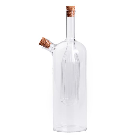 Стеклянная бутылка двойная для масла и уксуса 2в1 500 мл HP-34-13