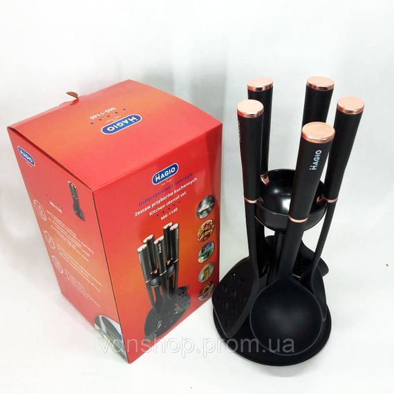 Кухонне приладдя з тефлоновим покриттям, Пристосування для кухні, Набір ополоників для кухні LZ-29 | Зображення 8