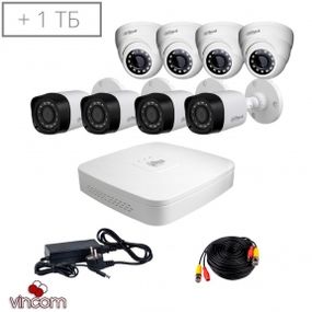 Комплект видеонаблюдения Dahua HDCVI-44WD KIT  HDD1000