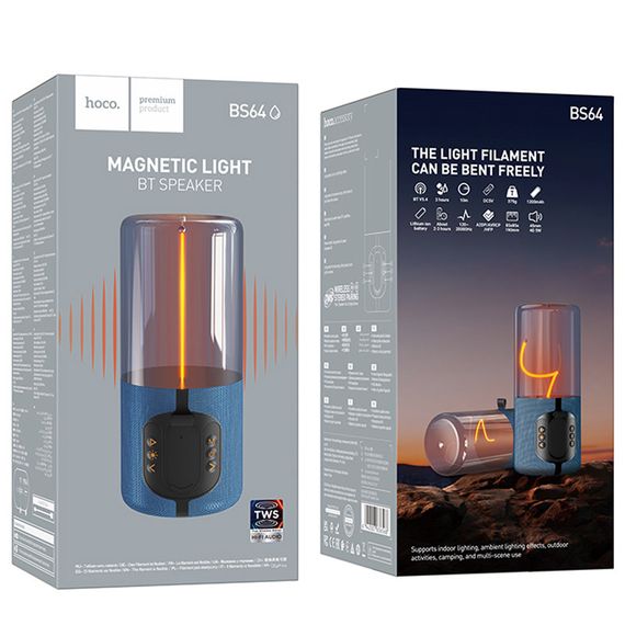 Bluetooth Колонка Hoco BS64 Rocker Blue | Зображення 3