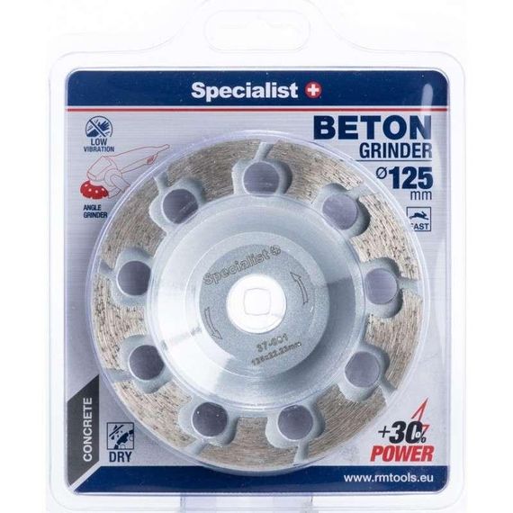 Диск алмазный шлифовальный для бетона Specialist+ BETON 125 м