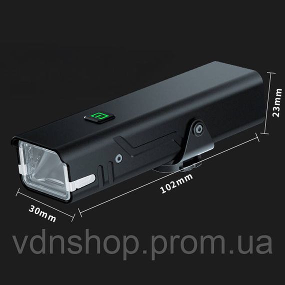 Ліхтар для велосипеда із зарядним пристроєм Q091 250LM, Ліхтарик велоліхтар, Освітлення для велосипеда UP-78 | Зображення 1