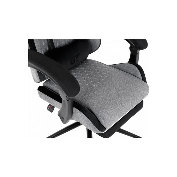 Крісло ігрове GT Racer X-2324 Gray/Black (X-2324 Fabric Gray/Black Suede) | Зображення 6