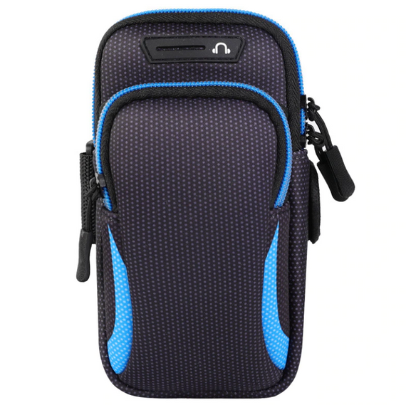 Чехол на руку Primo Sport универсальный спортивный для телефона до 6.5" - Black-Blue