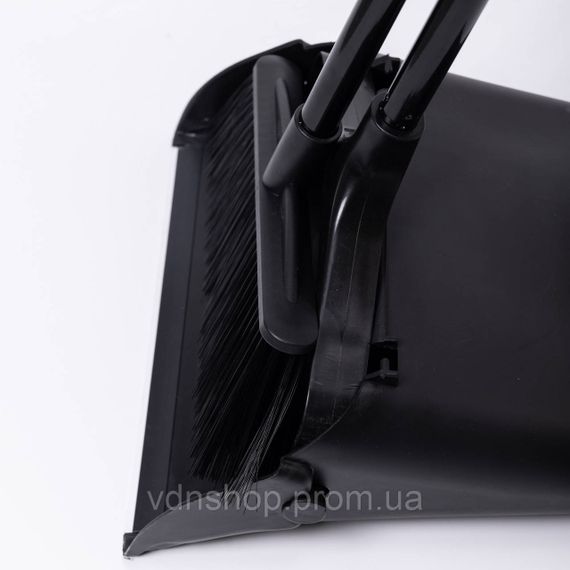 Набір віник і совок на довгій ручці для підлоги 32×29×95 (см) Чорний HP-45-2 | Зображення 4