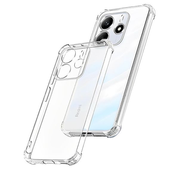 TPU чехол GETMAN Ease logo усиленные углы Full Camera для Xiaomi Redmi Note 14 4G (Europe version) Бесцветный (прозрачный)