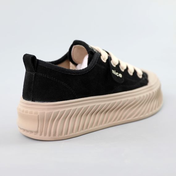 Кеди жіночі 591723 Чорні 36 37 38 39 40 | Зображення 5