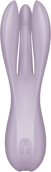 Кліторальний вібратор Satisfyer Threesome 2 Violet, 3 гнучкі пальчики, 3 мотори | Зображення 4