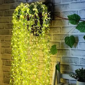 Гірлянда Роса з LED-підсвічуванням "Зелена Верба" ​​2, Тепле світло SF-56