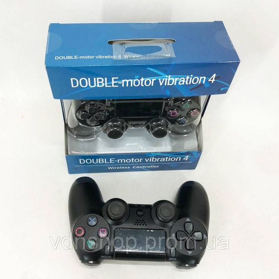 Джойстик DOUBLESHOCK для PS 4, бездротовий ігровий геймпад PS4/PC акумуляторний джойстик. Колір чорний KR-77 | Зображення 6