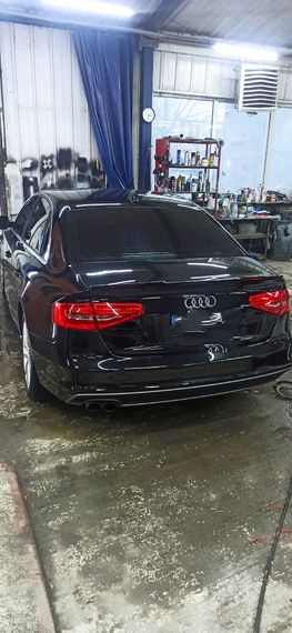 Спойлер LIP (1234 Upgrade, черный) для Audi A4 B8 2007-2015 гг. | Зображення 4