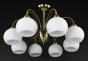 Люстра стельова на 8 лампочок 27275 Бронза 40х62х62 см.