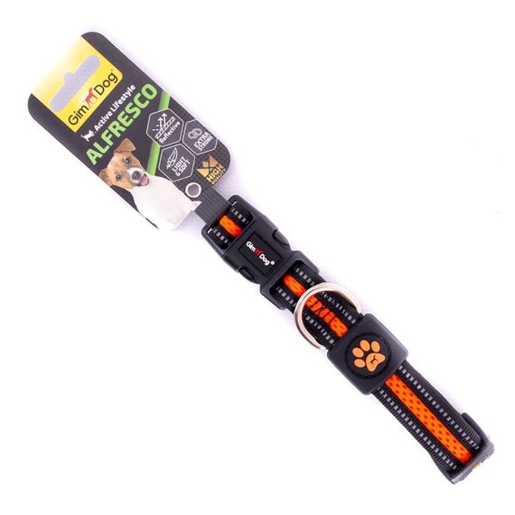 Ошейник для собак GimDog Alfresco, 35-51 см х 2.5 см, оранжевый