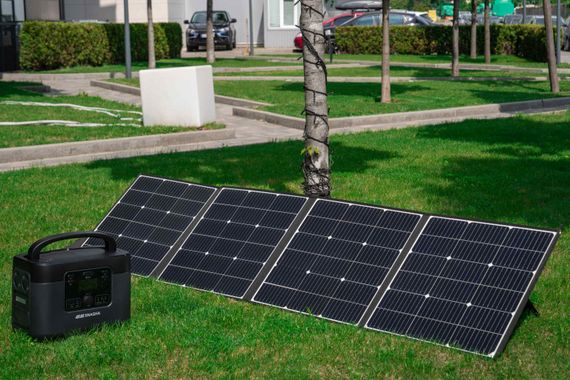 Портативна сонячна панель 2E, 200 Вт зарядний пристрій, DC, USB-С PD45W, USB-A 24W (2E-EC-200) | Зображення 2