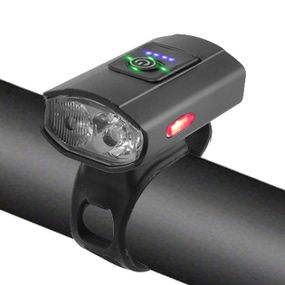 Велоліхтар 2285-2XPE Ultra Light Aluminium вбудований акумулятор, індикація TY-602 заряду, Waterproof