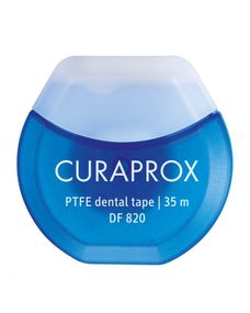 Нитка Curaprox DF 820 міжзубна тефлонова з хлоргексидином, 35 м