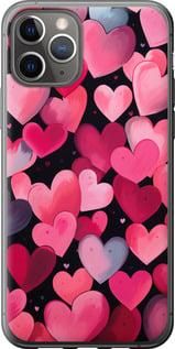 Чохол на iPhone 11 Pro Сердечка 4 із пластику FCh_019909