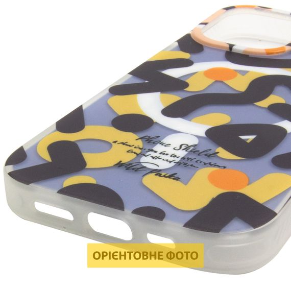 TPU чохол Pastel Chaos with Magnetic Fit для Apple iPhone 16 (6.1") Black | Зображення 4