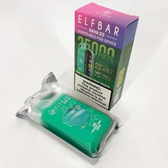 Elf Bar Raya D3 25000 смак Ківі Маракуйя Гуава (Kiwi Passion Fruit Guava) | Зображення 1