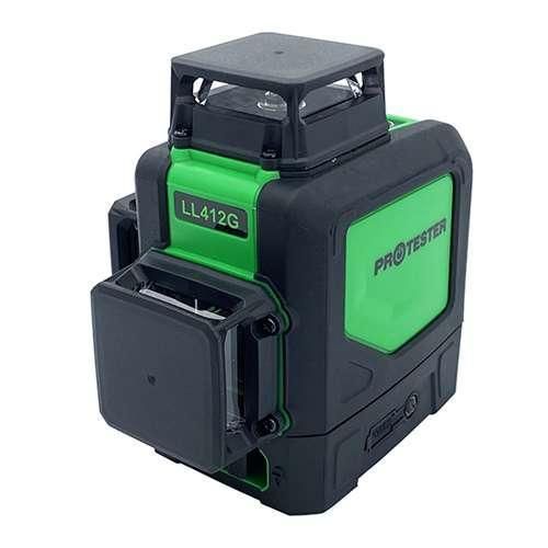 Рівень лазерний нівелір 3x360° (H360/2xV360, зелений промінь) PROTESTER LL412G | Зображення 1