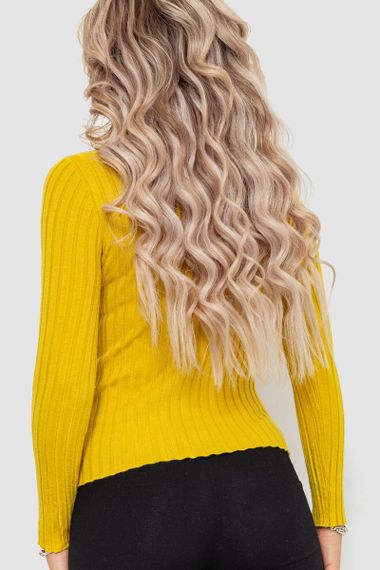 Гольф жіночий базовий, колір гірчичний, 204R040 | Зображення 3