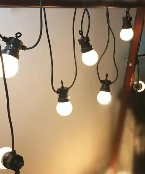 Гирлянда лампочки уличная, Белт-лайт, 5 метров, 10 матовых ламп, теплий белый, 5см лампочка | Зображення 3