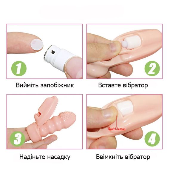 Насадка на палец для мастурбации и стимуляции клитора | Зображення 3