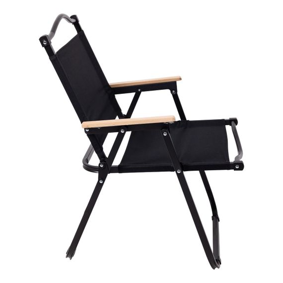 Крісло розкладне туристичне 46х54х75 см крісло складне для пікніка на природу Чорне | Зображення 2