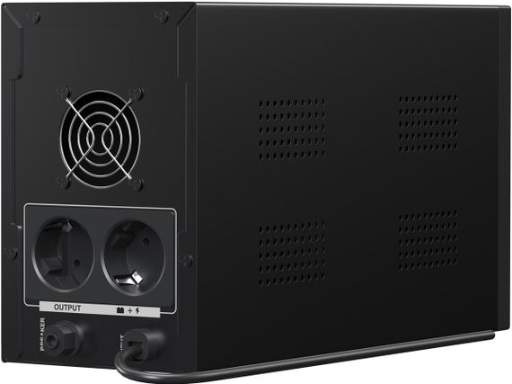 ДБЖ Marsriva MR-UF2000, 2000ВА/1200Вт, Line-Interactive, LED version, 2хSchuko, 2*12V/9Ah, metal | Зображення 3