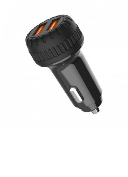 Автомобильное зарядное устройство MOXOM (MX-VC02) с кабелем micro 2USB/2.4A Черный | Зображення 3