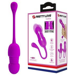 Віброяйце - Pretty Love Callie Thrusting Vibrating Egg Purple