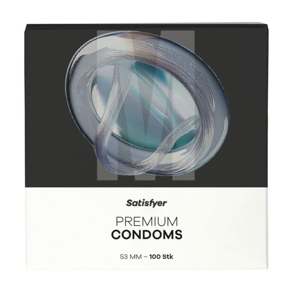 Презервативи - Satisfyer Premium Condoms 53 мм (M), 100 шт. Sex Aura