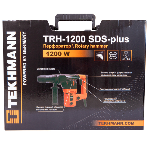 Перфоратор бочковий SDS+ TRH-1200 Tekhmann | Зображення 5
