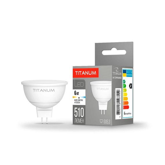 Світлодіодна лампа TITANUM MR16 6W GU5.3 4100K