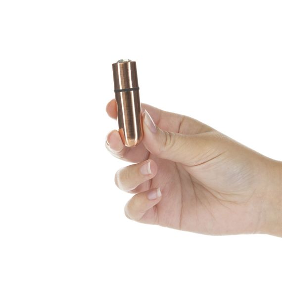 Віброкуля PowerBullet First-Class Bullet 2.5″ з Key Chain Pouch, Rose Gold, 9 режимів вібрації | Зображення 4