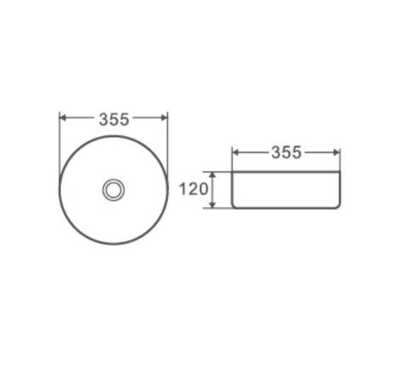 Раковина накладна Mixxus Premium Topper-0101 (MP6489) | Зображення 1